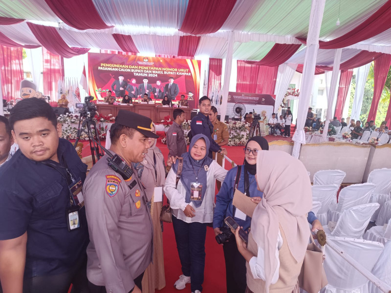 Laksanakan Cooling System, Satuan Binmas Polres Kampar Berikan Edukasi Kepada Awak Media